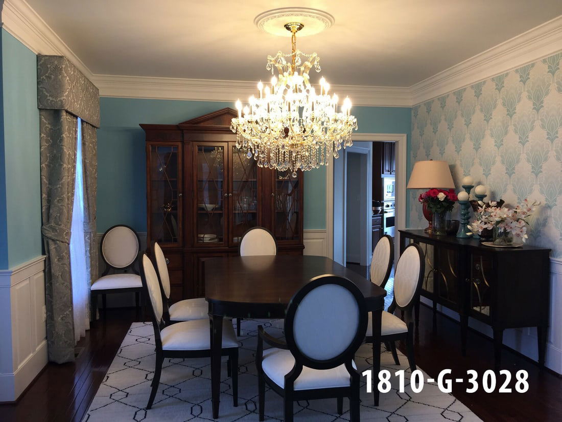 Elegant 30 Inch Gold Maria Theresa Crystal Chandelier 19 Light (1 of 5)