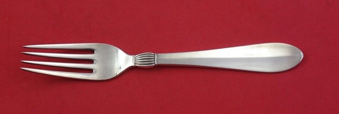 Jens Andersen Baronesse Danish Sterling Silver 4-Tine Fork 7" (1 of 2)