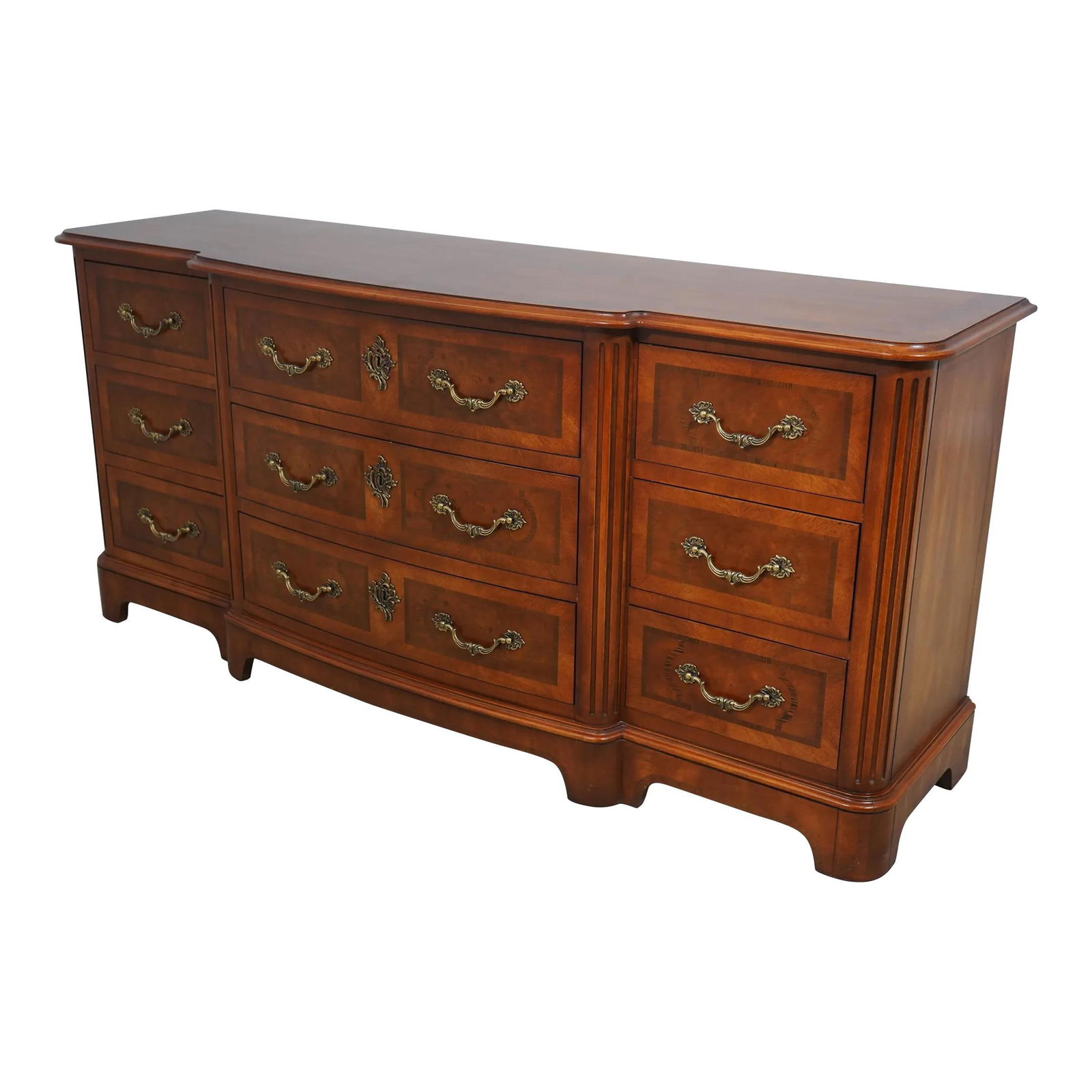 Henredon Louis XV Style Wood Dresser with Brass Hardware (1 of 10)