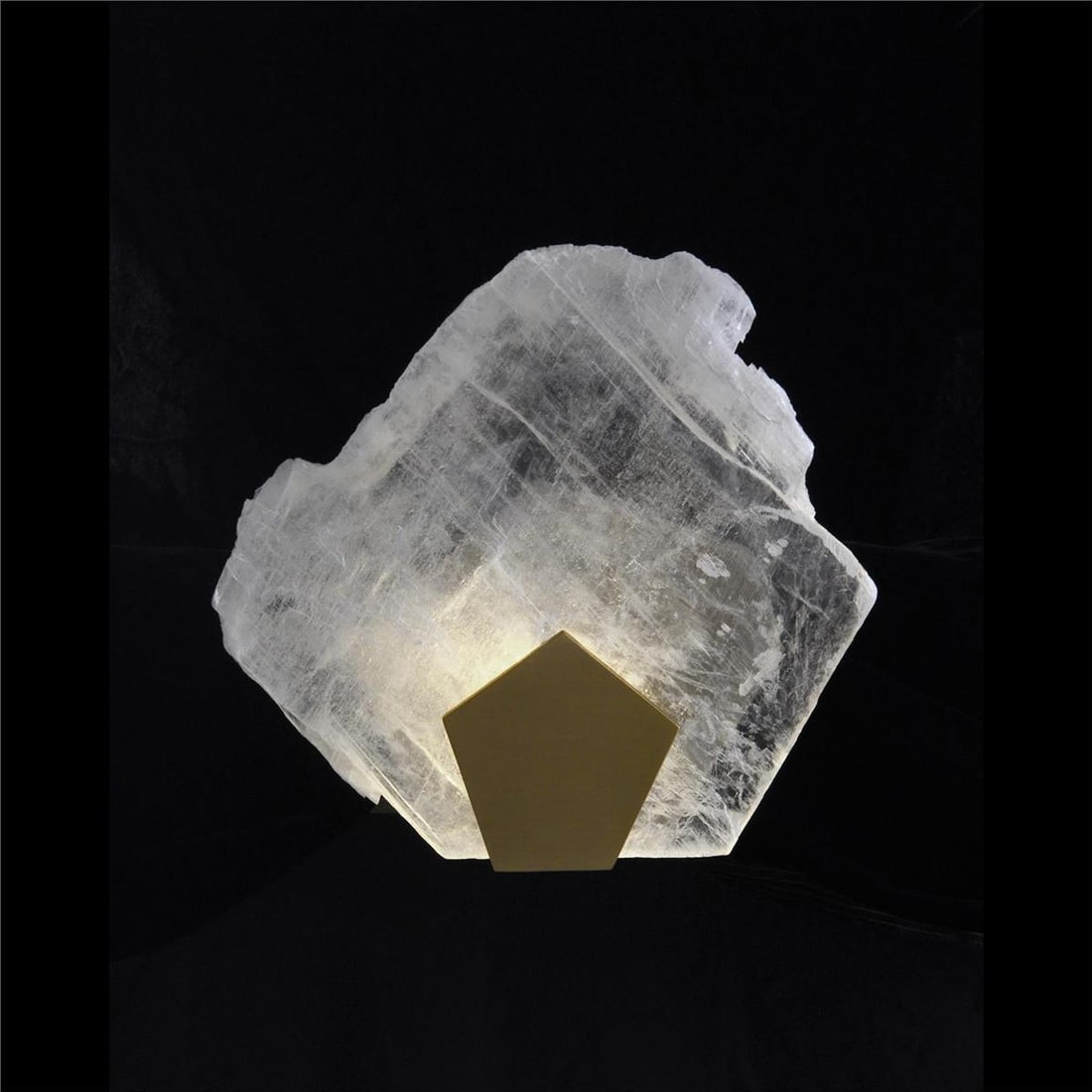 John-Richard Brass Selenite Pane Wall Sconce 1-Light Moonlight Sonata: John-Richard Brass Selenite Pane Wall Sconce 1-Light Moonlight Sonata Illuminate your space with this elegant Selenite Pane Wall Light, featuring a charming antique brass finish. This wall sconce is