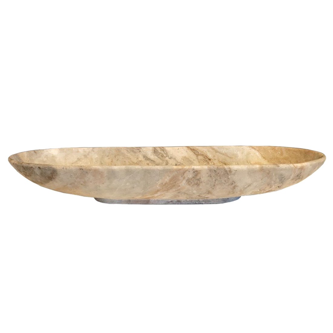 Elegant Turrell White Marble Cream Bowl 25.50W 3.50H 8D: Elegant Turrell White Marble Cream Bowl 25.50W 3.50H 8D Introducing the Sophisticated White Marble Turrell Bowl, a stunning centerpiece for any decor. Crafted from natural white marble, this bowl comb