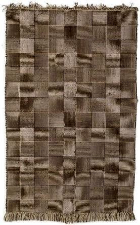 Eco-Friendly Hand-Woven Jute Rug 7x10 Modern Charcoal Design (1 of 1)