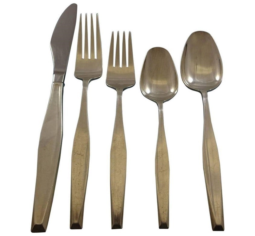 Gorham Classique Sterling Silver Flatware Set for 8 - 46 Pieces Modern Design (1 of 11)