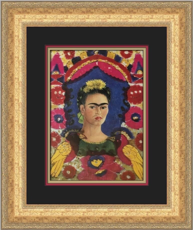 Frida Kahlo Self-Portrait The Frame Custom Framed Art Print (1 of 2)