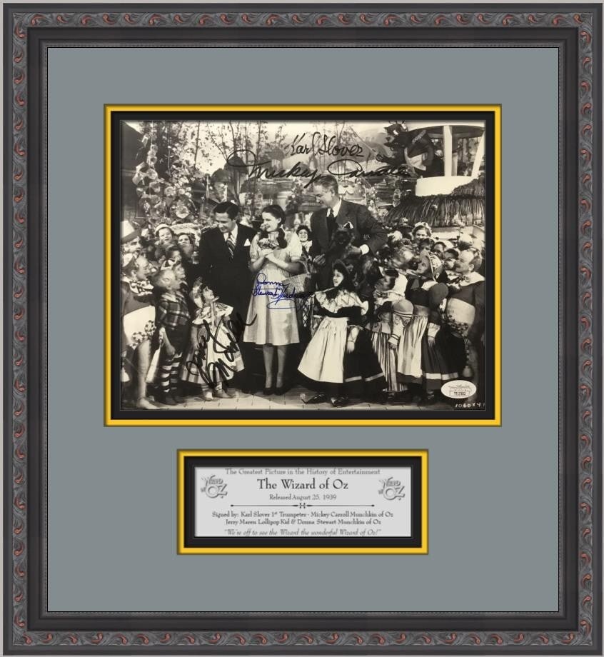 Wizard of Oz Munchkins Signed Photo Display with JSA Authentication (1 of 11)