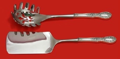 Manchester Sterling Silver American Beauty Serving Set 2pc (1 of 1)