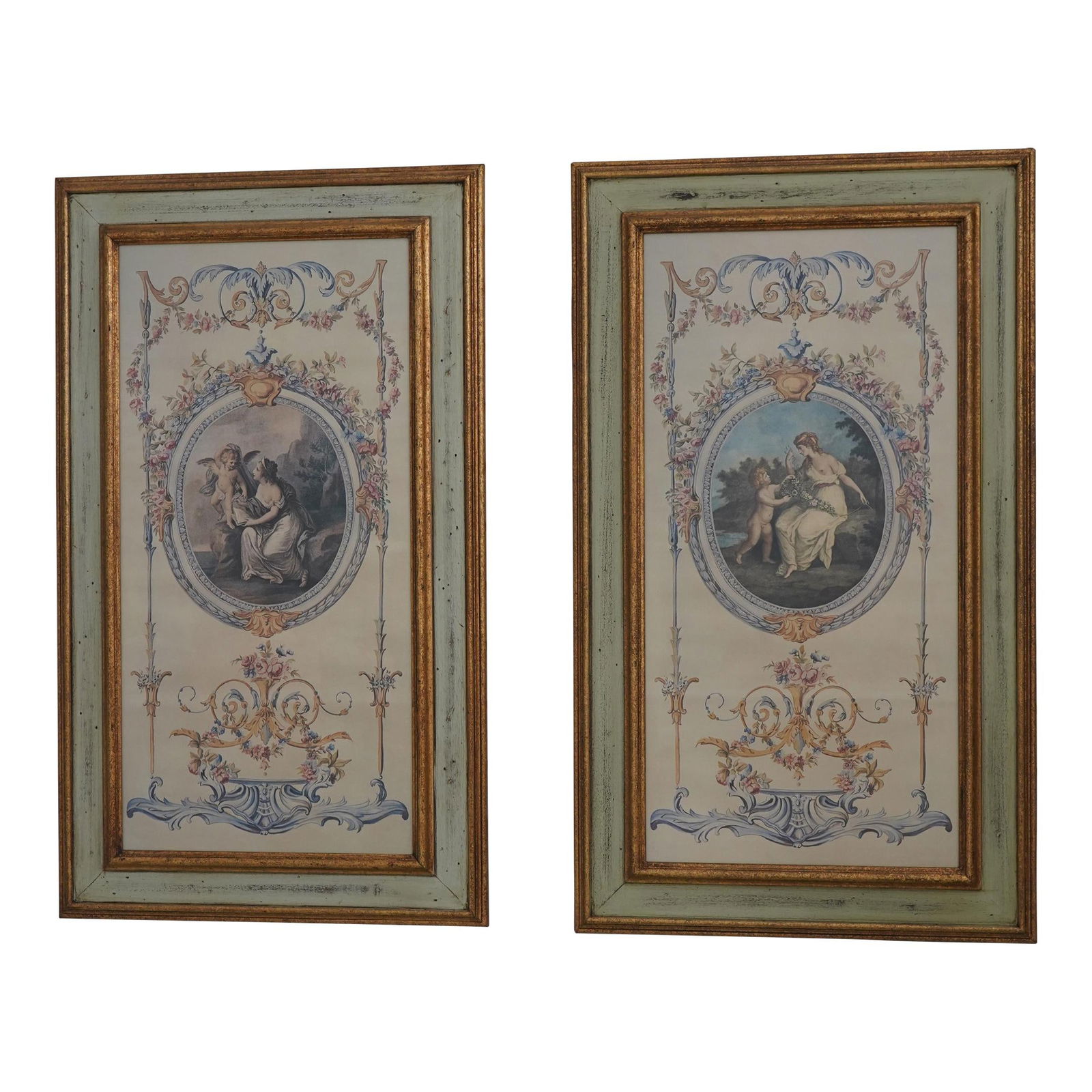 Set of Two Italian Framed French Inspired Elegant Wall Prints (1 of 10)