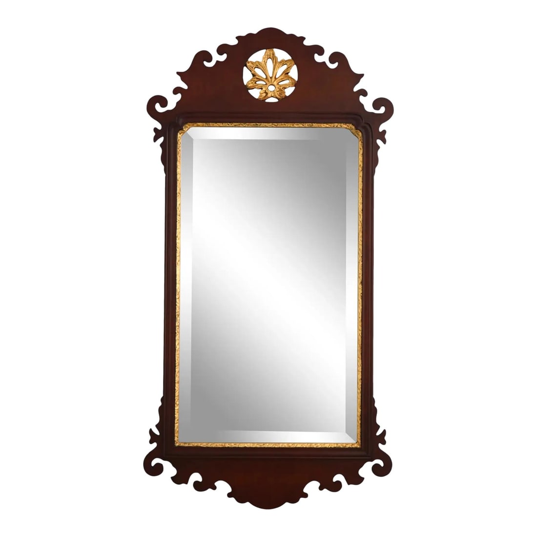 Friedman Brothers Colonial Williamsburg LG8 Mahogany Mirror Gold Gilt 21.5 x 1.5 x 42 (1 of 10)
