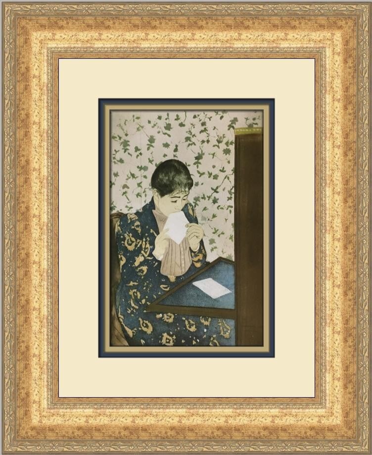 Mary Cassatt The Letter Custom Framed Art Print 1994 (1 of 2)