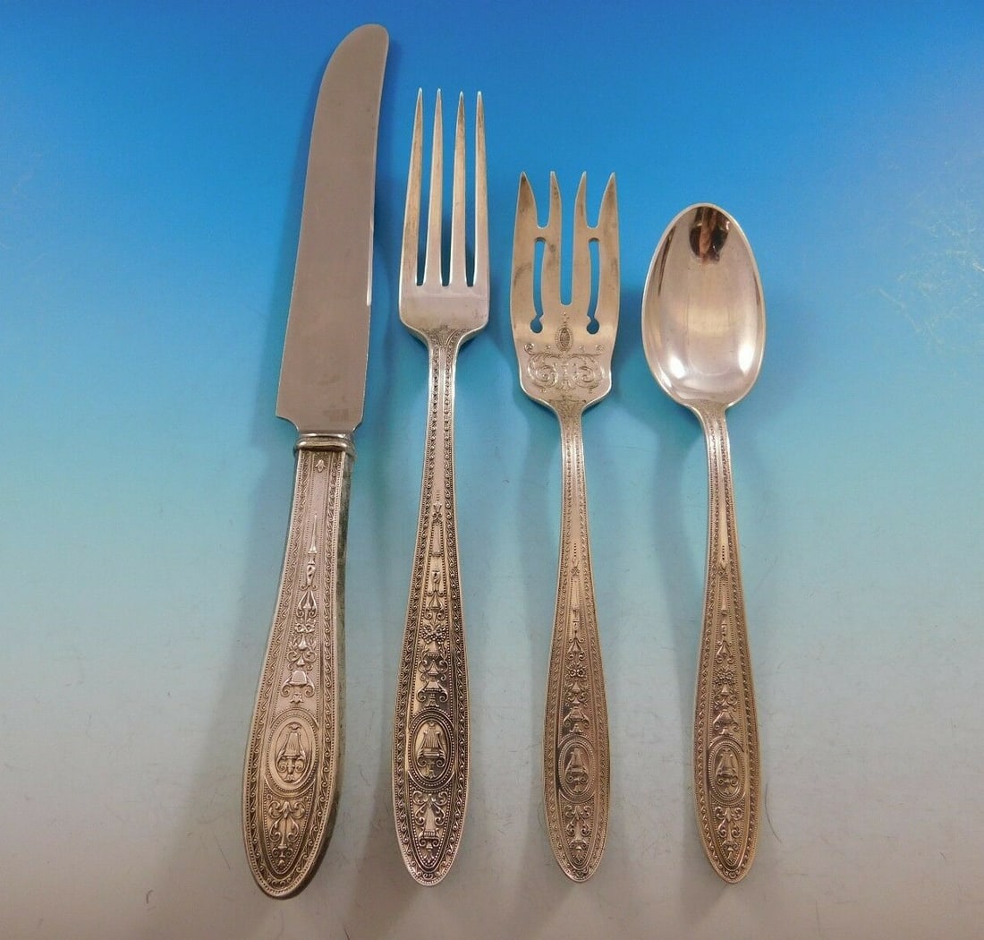 International Sterling Silver Wedgwood Flatware Set for 12 - 48 Pieces (1 of 5)