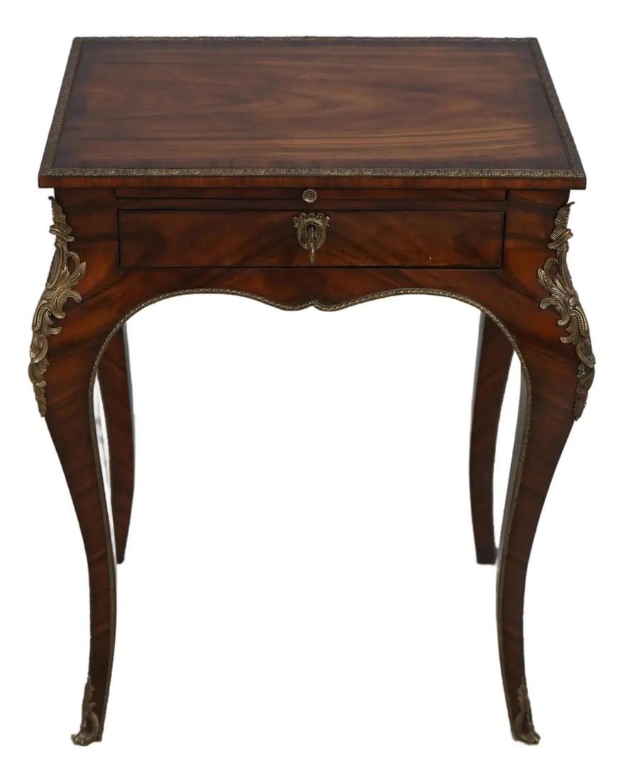 Theodore Alexander Althorp Mahogany Lamp Table with Leather Tray (1 of 10)
