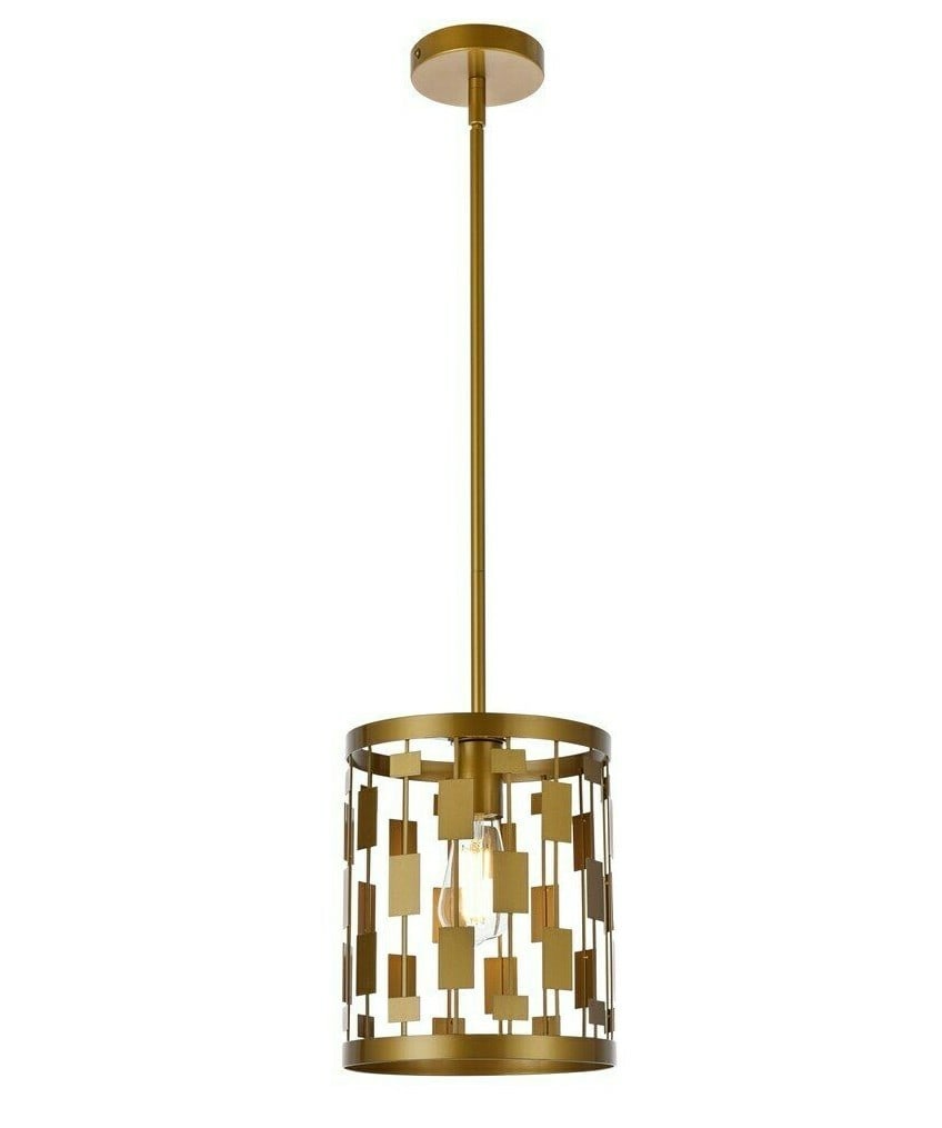 Levante Brass 1-Light Adjustable Pendant Ceiling Fixture for Kitchen or Dining (1 of 7)
