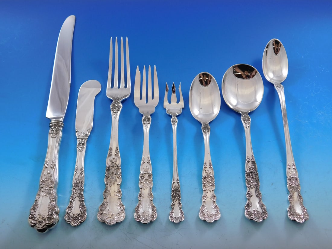 Gorham Buttercup Sterling Silver Flatware Set 96pc for 12 with Storage Chest (1 of 7)