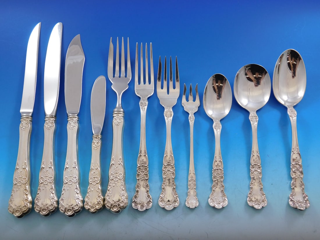 Gorham Buttercup Sterling Silver Flatware Set for 16 - 200 Pieces Unused (1 of 10)