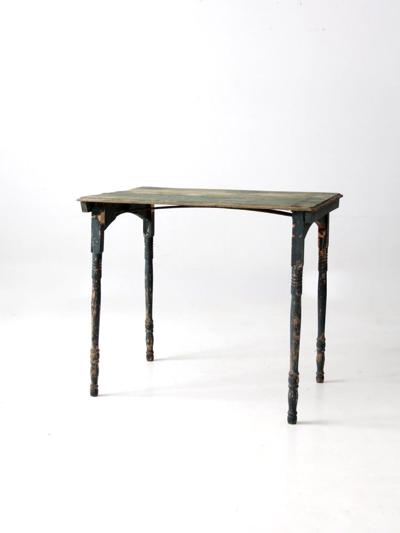 Antique Clipper Style Green Painted Folding Table (1 of 17)