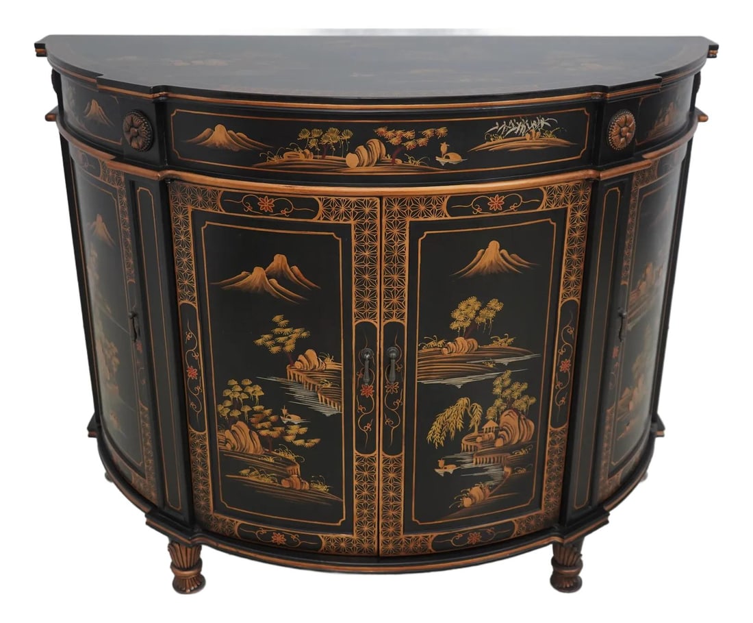 Stunning Chinoiserie 4 Door Cabinet (1 of 10)
