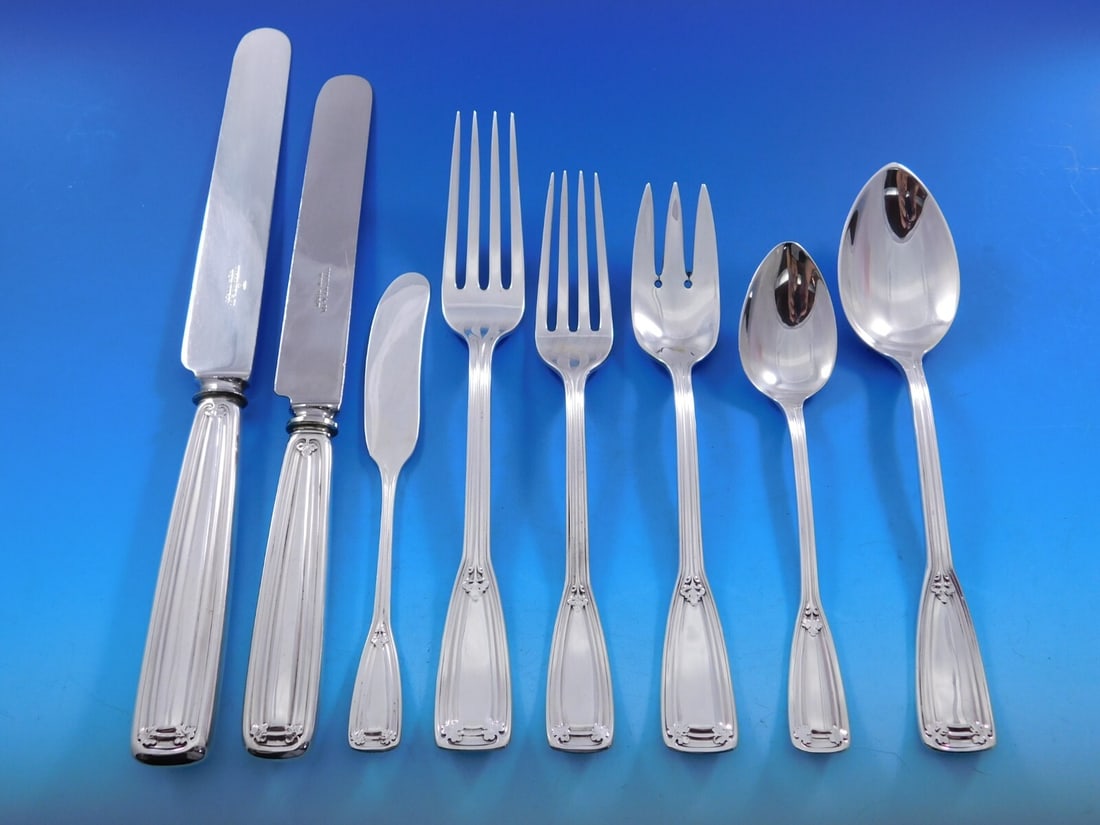 Tiffany & Co. Saint Dunstan Sterling Silver Flatware Set 66 pcs (1 of 8)