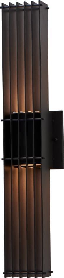 Kalco Drew Extra Tall Matte Black LED Outdoor Sconce 30H: Kalco Drew Extra Tall Matte Black LED Outdoor Sconce 30H Illuminate your outdoor spaces with the Elegant Matte Black Drew Outdoor Sconce. This extra tall LED sconce is crafted from durable steel and f