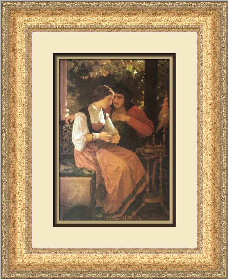 Adolph W Bouguereau The Proposal Custom Framed Print Art (1 of 2)