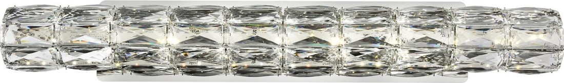 Elegant Lighting Valetta Crystal Wall Light Chrome Finish UL-Listed (1 of 1)