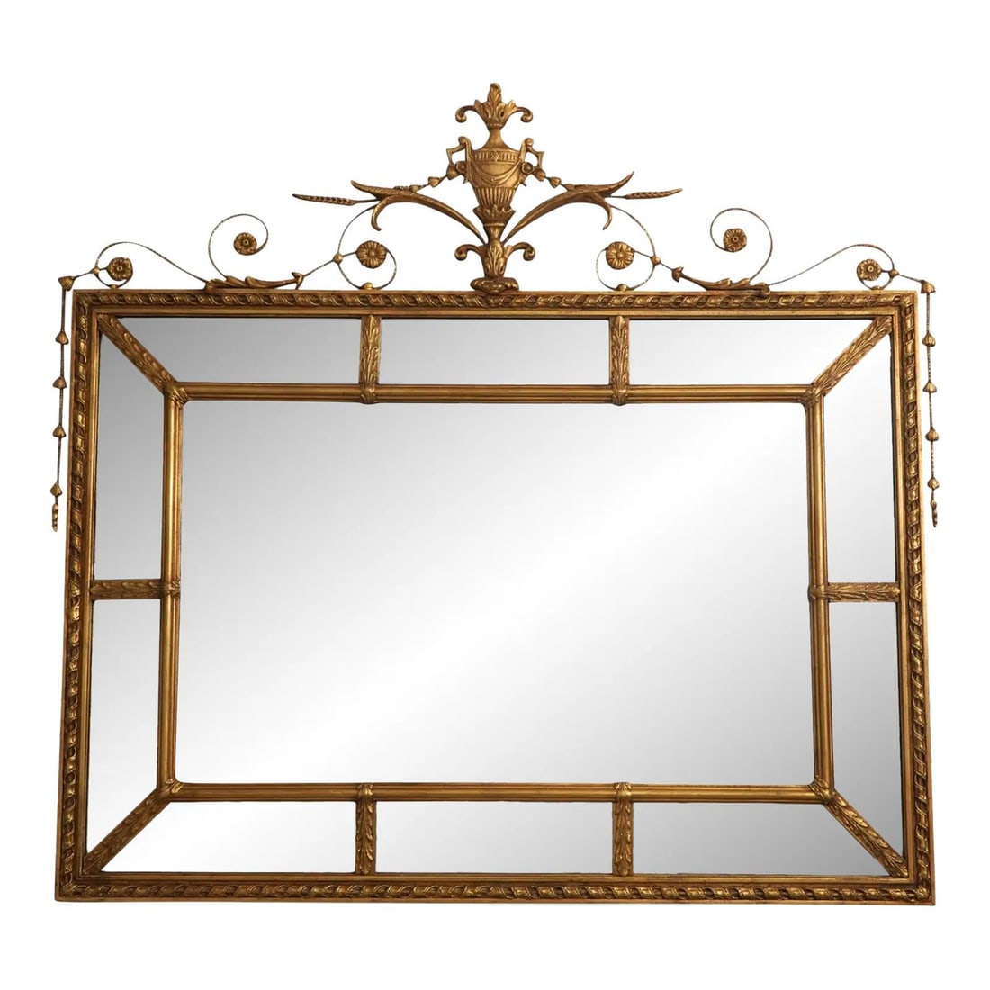 Friedman Brothers Adam Style Gold Frame Beveled Mirror 51.5 x 47.5 (1 of 9)