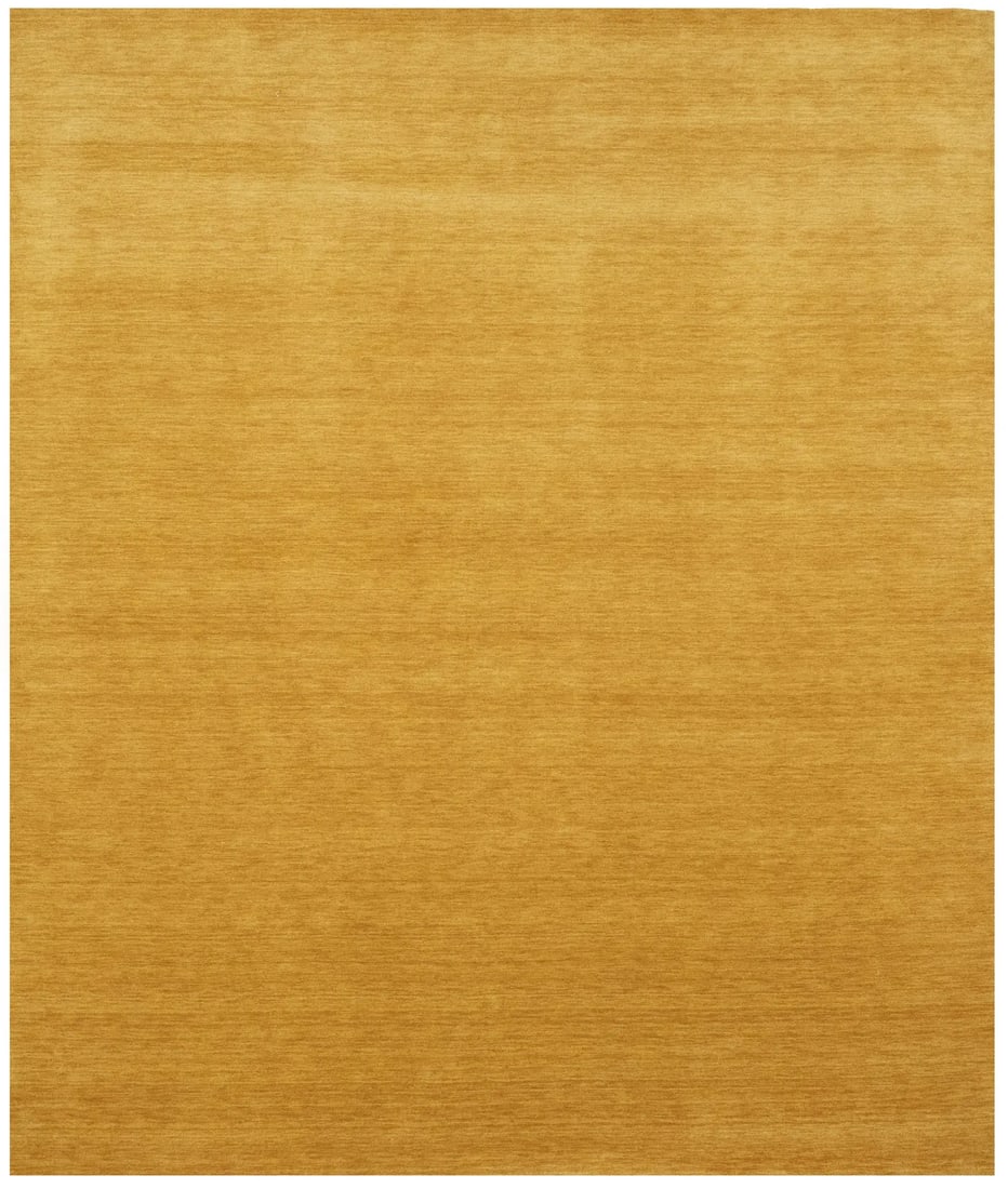 Golden Peach Hand-Loomed Wool Rug 8'4 x 9'10 Modern Design (1 of 11)