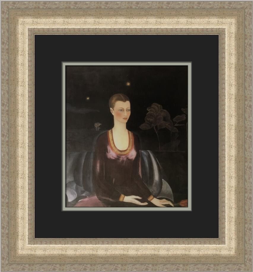Frida Kahlo Portrait of Alicia Galant Custom Framed Art Print: Frida Kahlo Portrait of Alicia Galant Custom Framed Art Print This captivating print titled 'Portrait of Alicia Galant' by renowned artist Frida Kahlo showcases a blend of modernism and surrealism.