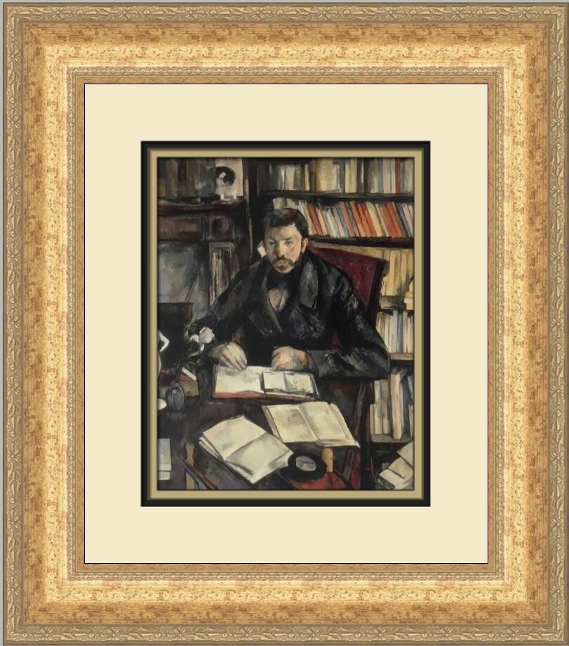 Paul Cezanne A Portrait of Gustave Geffroy Framed Offset Lithograph Print (1 of 2)
