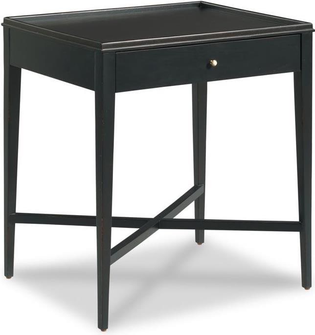 Woodbridge Elegant Amsterdam Black Nightstand 29H 26W 21D: Woodbridge Elegant Amsterdam Black Nightstand 29H 26W 21D This Elegant Amsterdam Black Nightstand is a stylish and functional addition to any bedroom. Crafted from high-quality wood, it features a sle