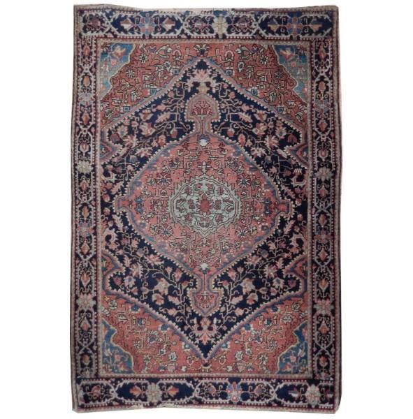 1910s Antique Persian Ferahan Rug 3 x 4.7 Feet (1 of 6)