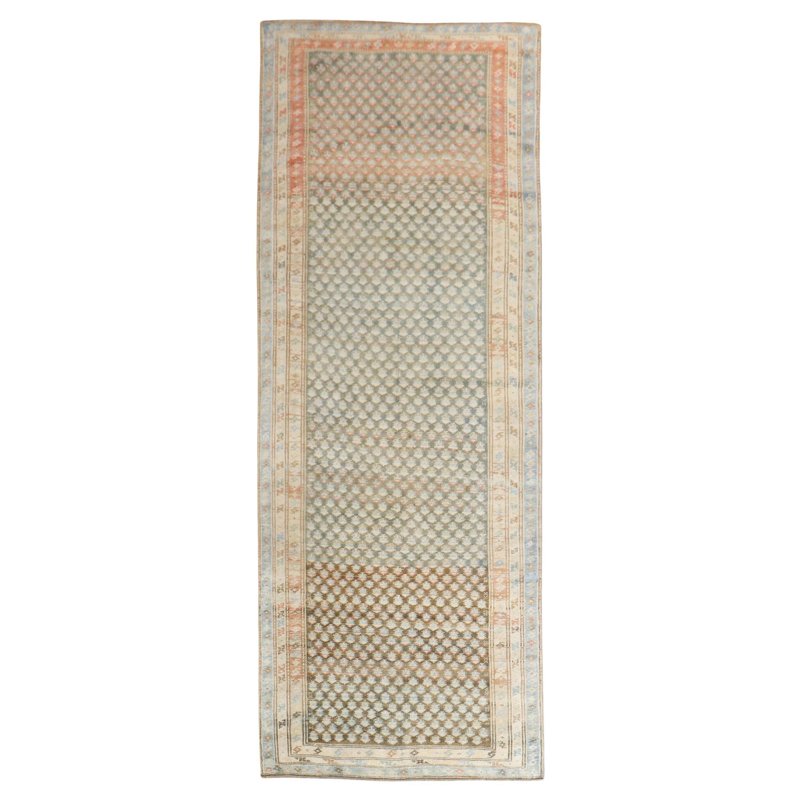 Antique Persian Seraband Runner Wool Hand-Knotted 45 x 118 in (1 of 8)