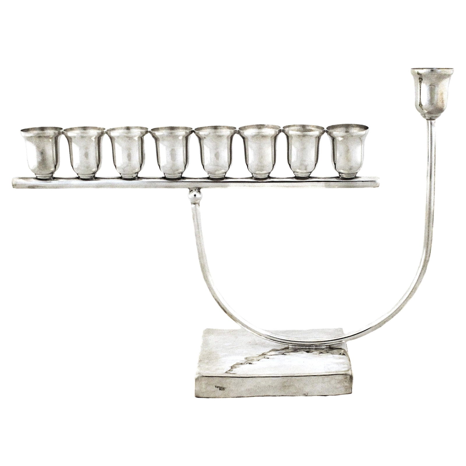 Modern Sterling Silver Menorah from Israel 2024 (1 of 5)