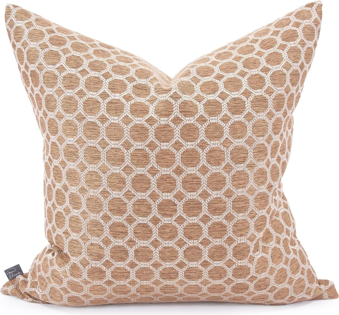 Howard Elliott Pyth Gold Square Pillow 24x24 with Down Insert: Howard Elliott Pyth Gold Square Pillow 24x24 with Down Insert Enhance your home decor with the luxurious Pyth Gold Pillow. This elegant square pillow features a hand-finished design with a hidden zipp