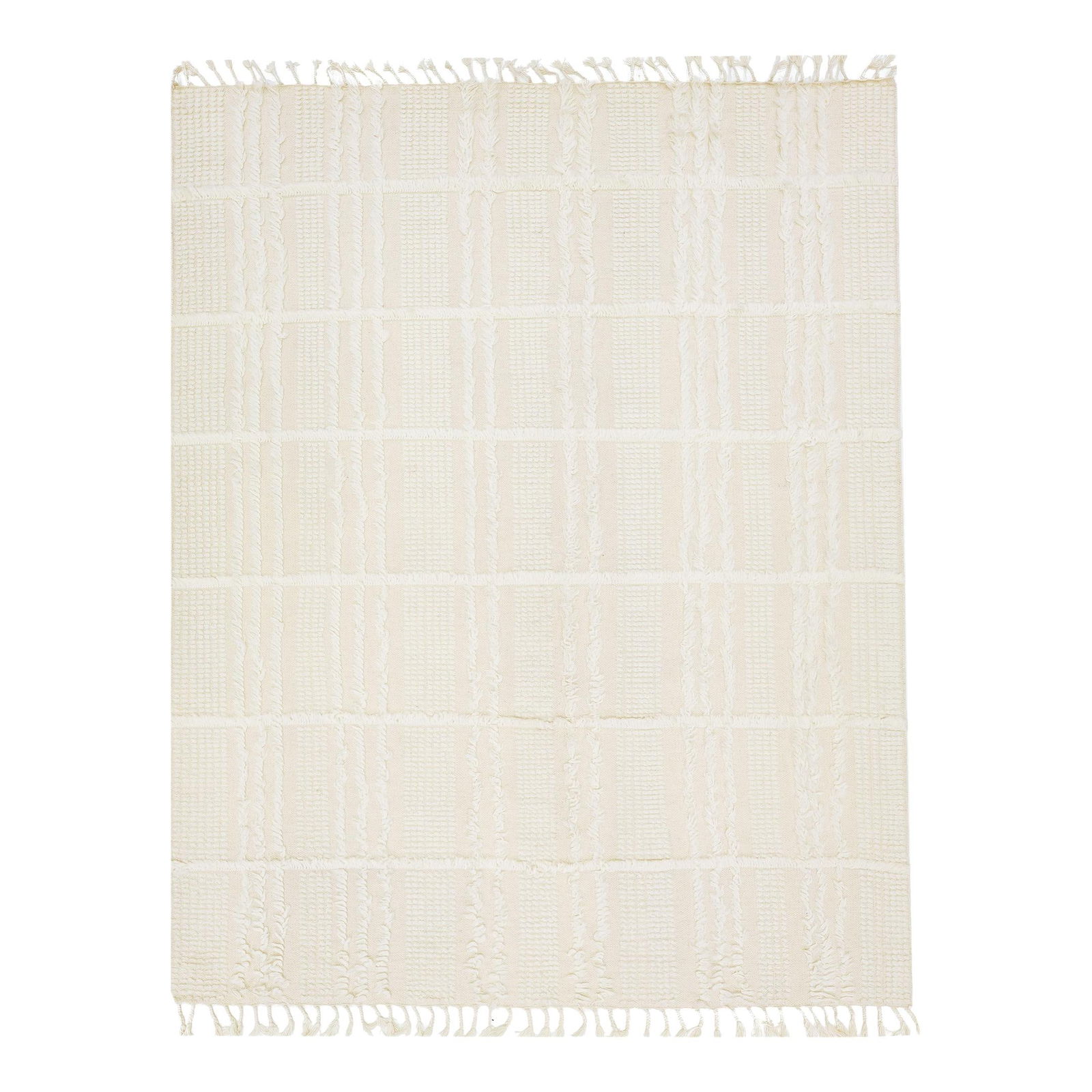 Modern Organic Moroccan Wool Rug 8' x 10' Beige Cream Geometric: Modern Organic Moroccan Wool Rug 8' x 10' Beige Cream Geometric This modern organic wool rug features a stunning hand-knotted design inspired by Moroccan aesthetics. The captivating beige-cream backdr