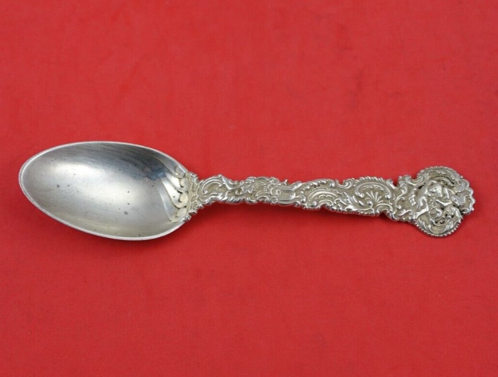 Gorham H 444 Sterling Silver Teaspoon 6 Inch Monogrammed Flatware (1 of 3)