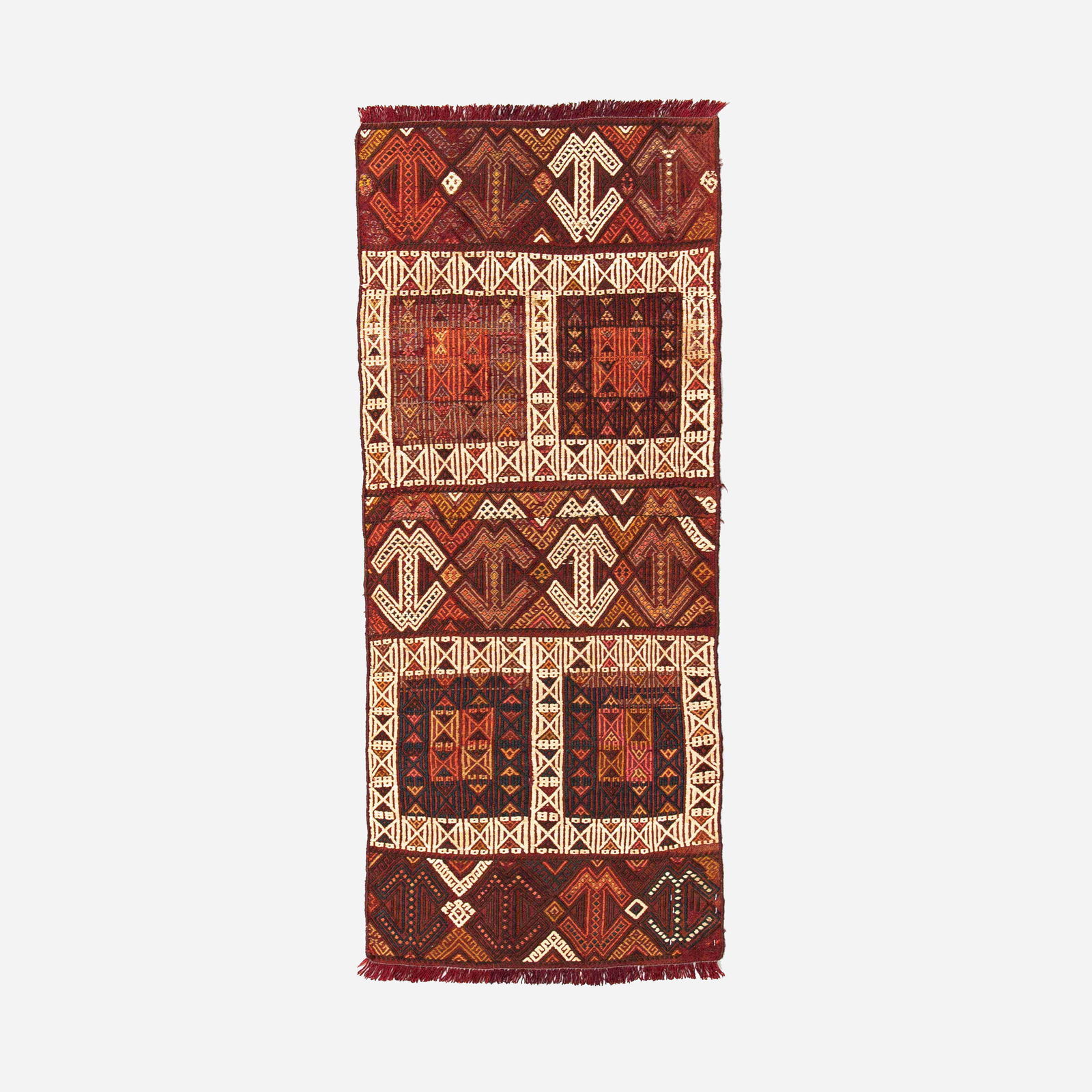 Authentic Handmade Cicim Wool on Wool Kilim 26.4 x 66.9 (1 of 8)