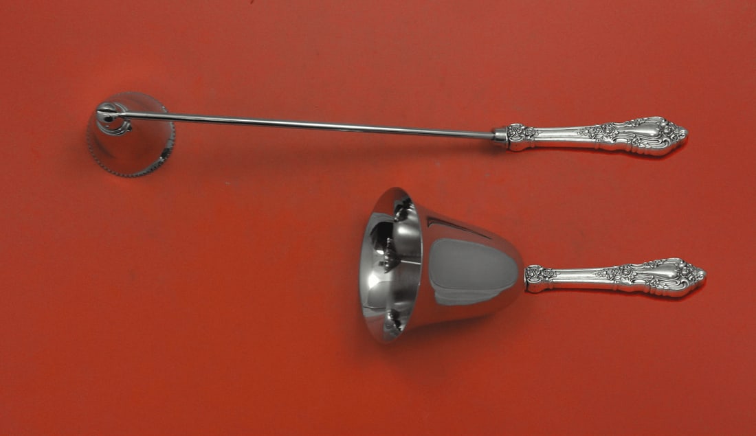 Eloquence by Lunt Sterling Silver 2pc Hostess Set Dinner Bell Candle Snuffer (1 of 5)