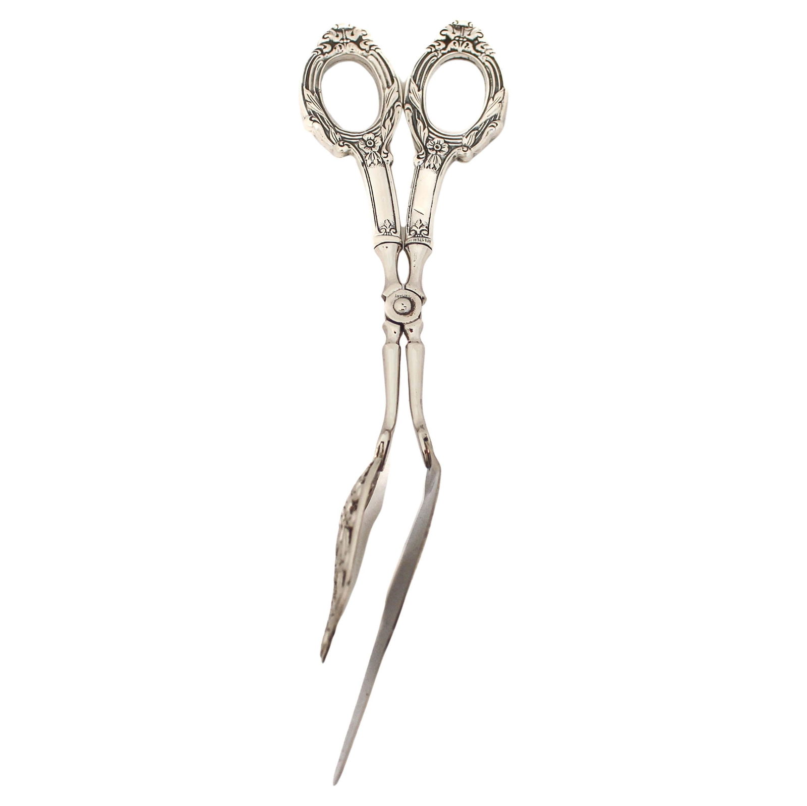 Webster Silver Sterling Silver Tongs Circa 1930s 10 in (1 of 5)