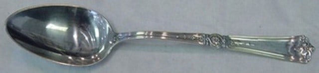 Durgin Victorian Sterling Silver Serving Spoon 8 3/8 Inch (1 of 2)