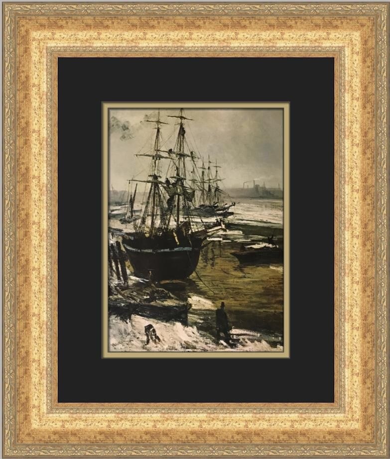James A Whistler The Thames in Ice Custom Framed Print 1979 (1 of 2)