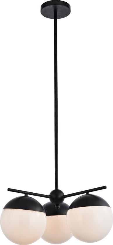 Elegant Lighting Eclipse Pendant Light Frosted Glass UL-Listed 9.5H 21W 21D (1 of 1)