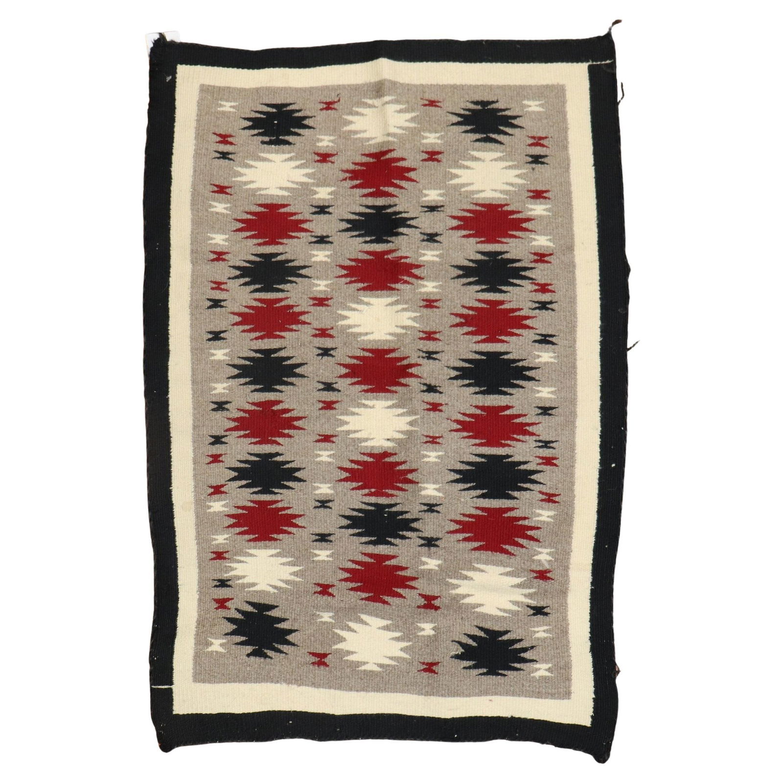 Zabihi Collection Navajo Mini Rug Hand-Woven Wool 20th Century: Zabihi Collection Navajo Mini Rug Hand-Woven Wool 20th Century Discover the beauty of this Zabihi Collection Tribal American Navajo Mini Rug, a stunning piece that showcases the artistry of Native Ame