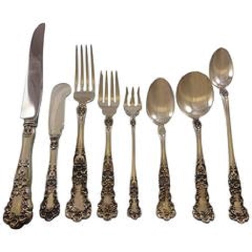Gorham Buttercup Sterling Silver Flatware Set 72 Pieces with Storage Chest (1 of 12)