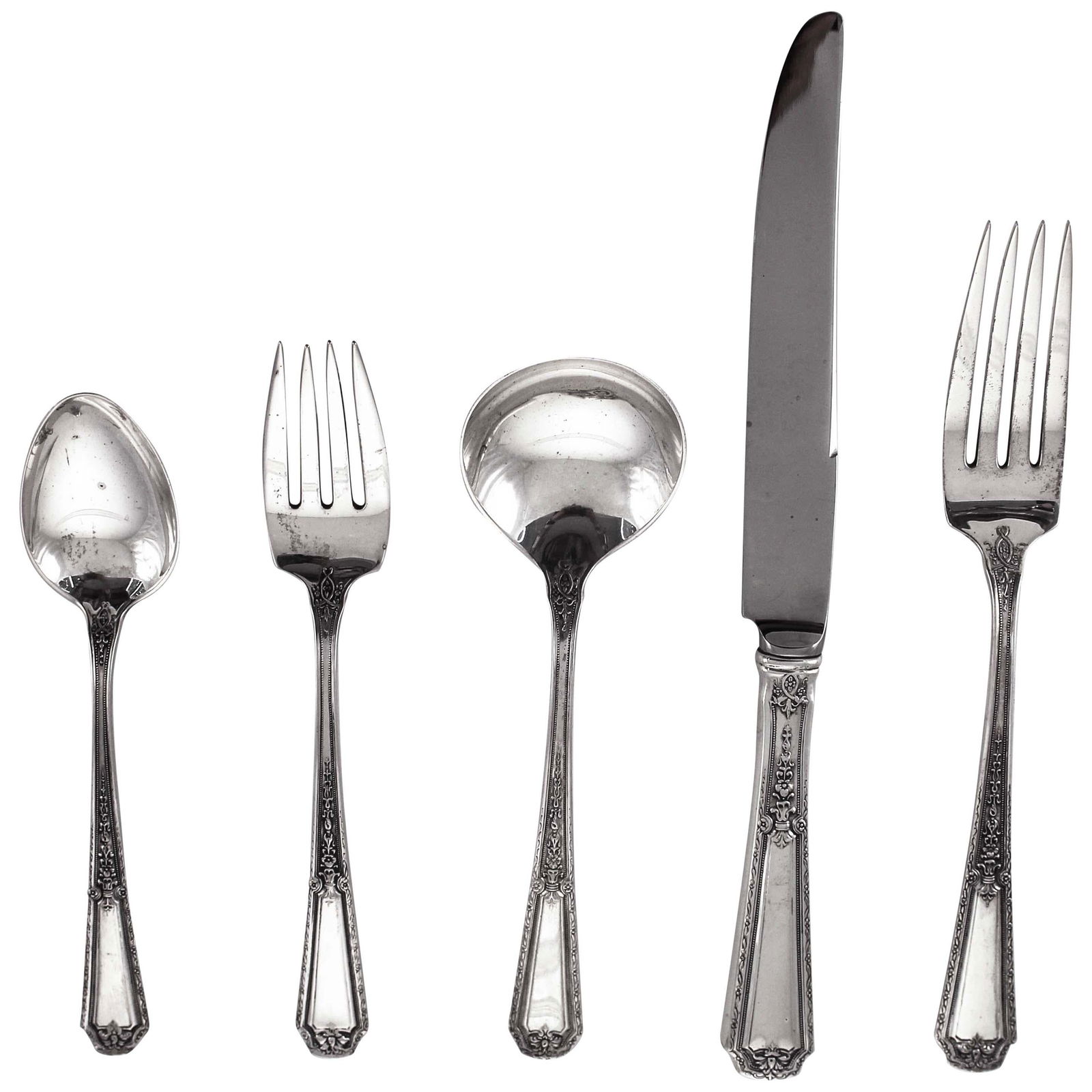 Towle Silversmiths Sterling Silver Flatware Set for 18 Complete Service (1 of 7)