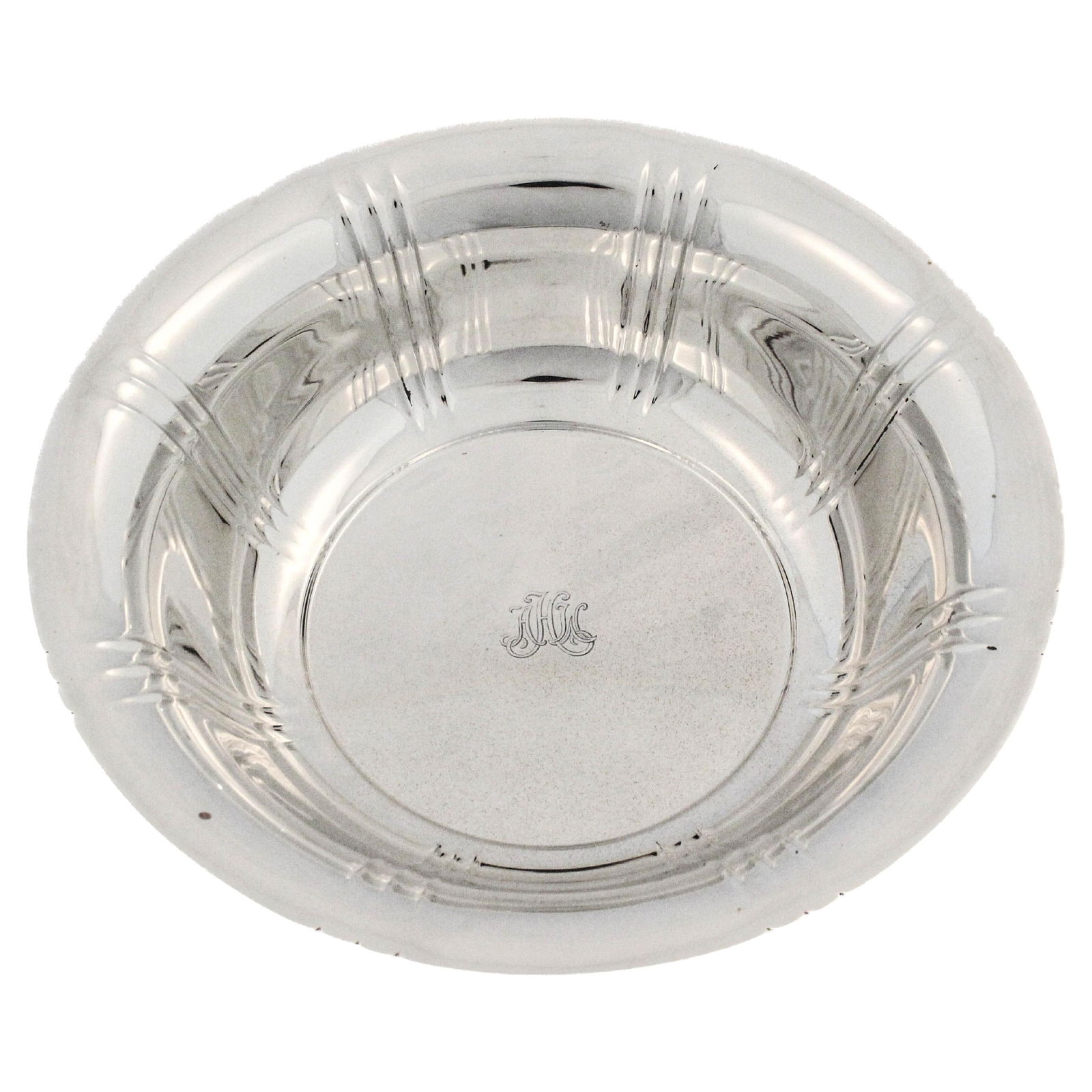 Tiffany & Co Sterling Silver Bowl with Monogram 10in Diameter (1 of 5)