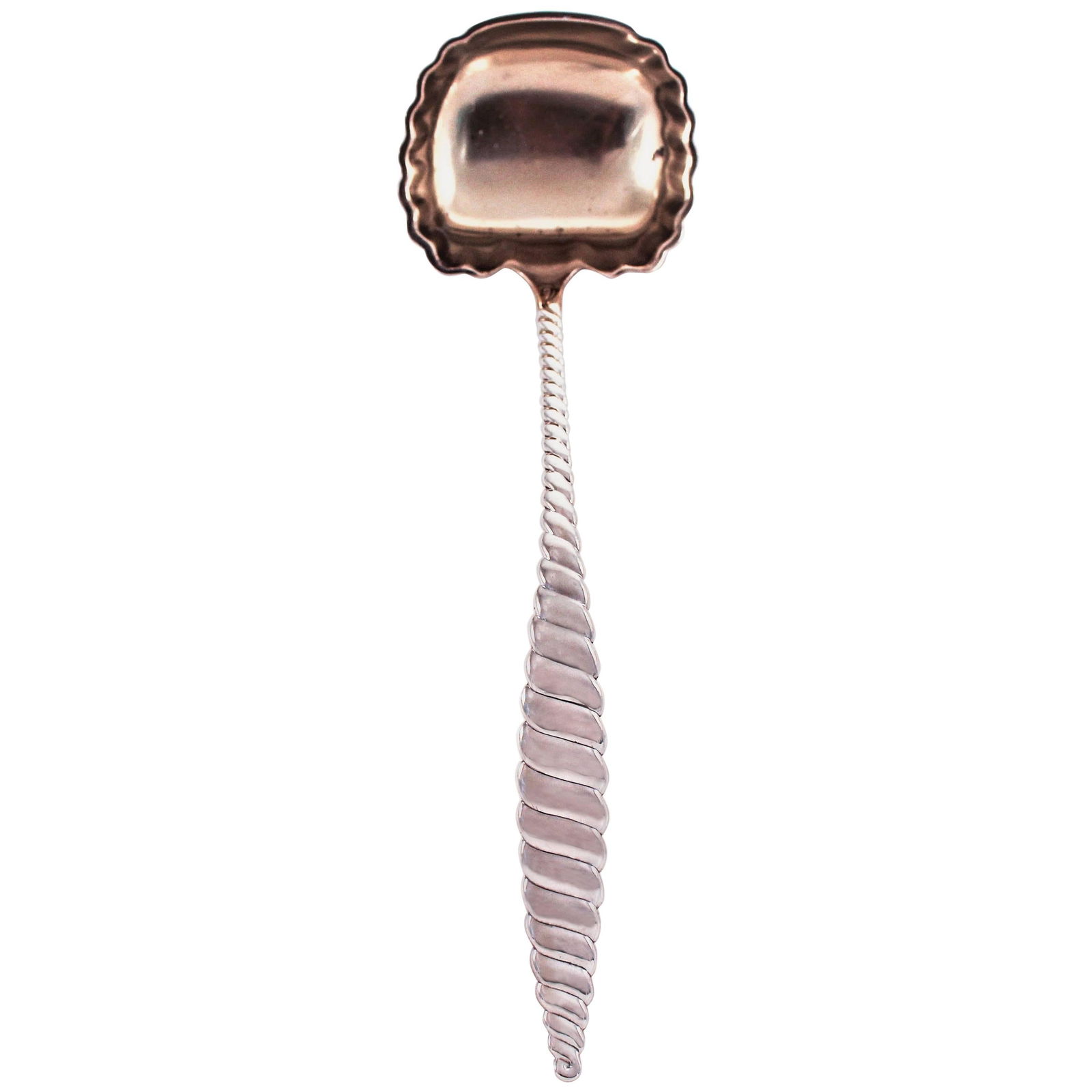 Whiting Manufacturing Oval Twist Sterling Silver Soup Ladle 1880 (1 of 6)