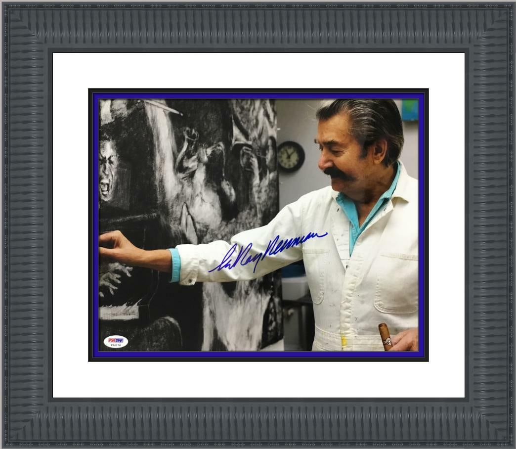 LeRoy Neiman Signed 11x14 Photo Custom Framed PSA/DNA COA (1 of 6)