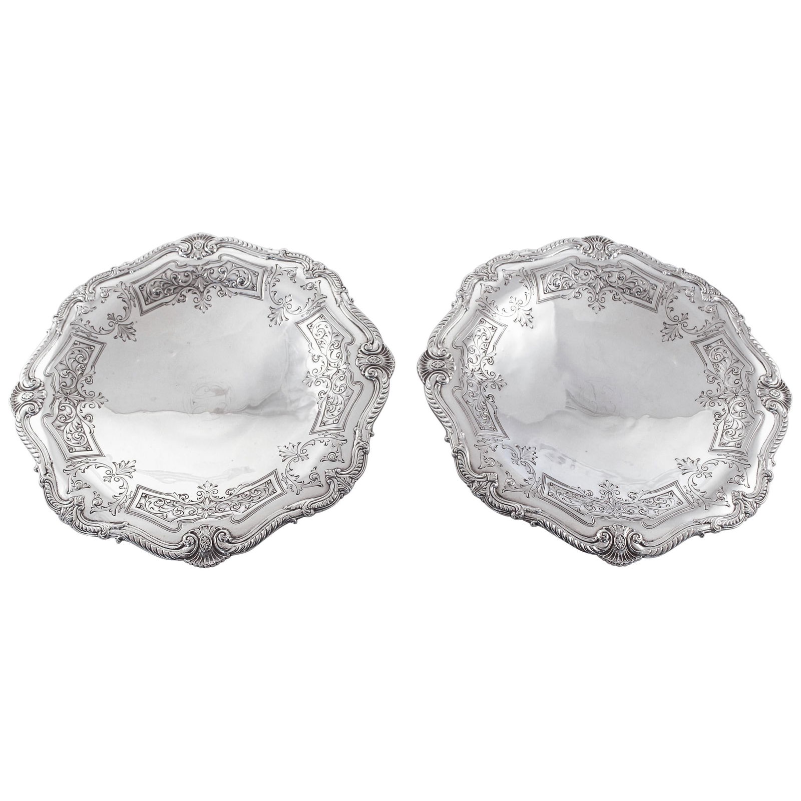 Antique Sterling Silver Compote Set by Grogan 1910s (1 of 6)