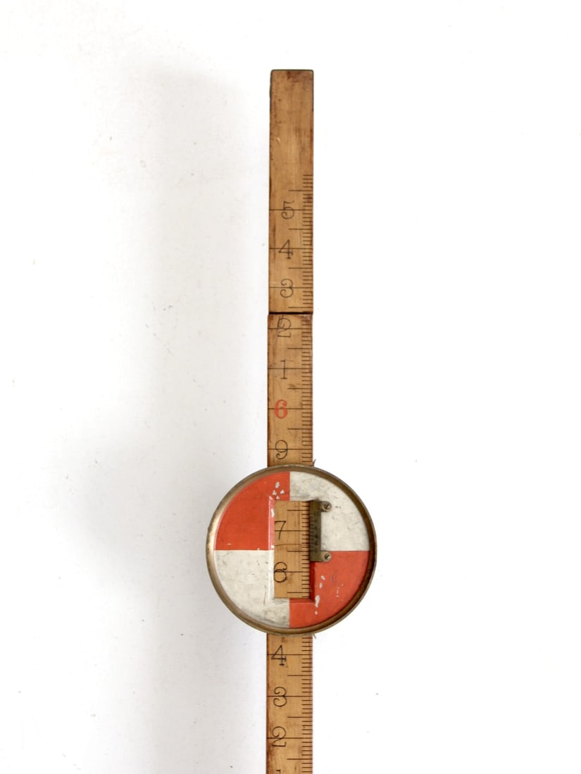 Vintage Keuffel And Esser 82.5 Inch Survey Leveling Staff: Vintage Keuffel And Esser 82.5 Inch Survey Leveling Staff Discover this classic Vintage Keuffel & Esser Survey Leveling Staff, a vital tool for surveying enthusiasts. This target staff features precis
