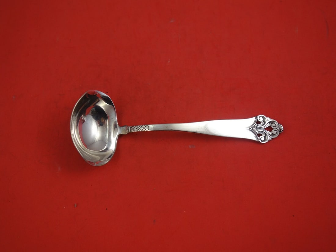 Th. Martinsen Lillemor .830 Sterling Silver Gravy Ladle 7 1/4" (1 of 2)